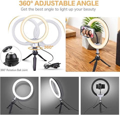Tripod Kit With Ring Led Light "Premium Quality"