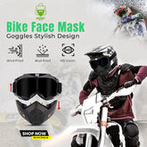 Bike Face Mask Goggles Stylish Design