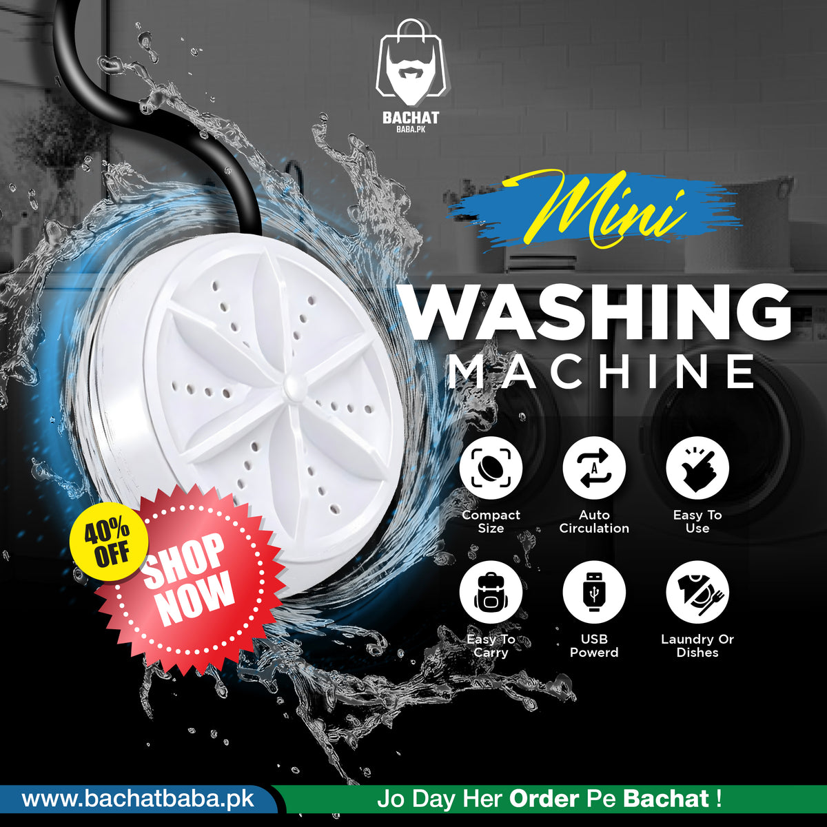 Portable Mini Washing Machine