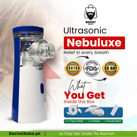 Nebuluxe Ultrasonic Portable Nebulizer Kit- FDA Approved