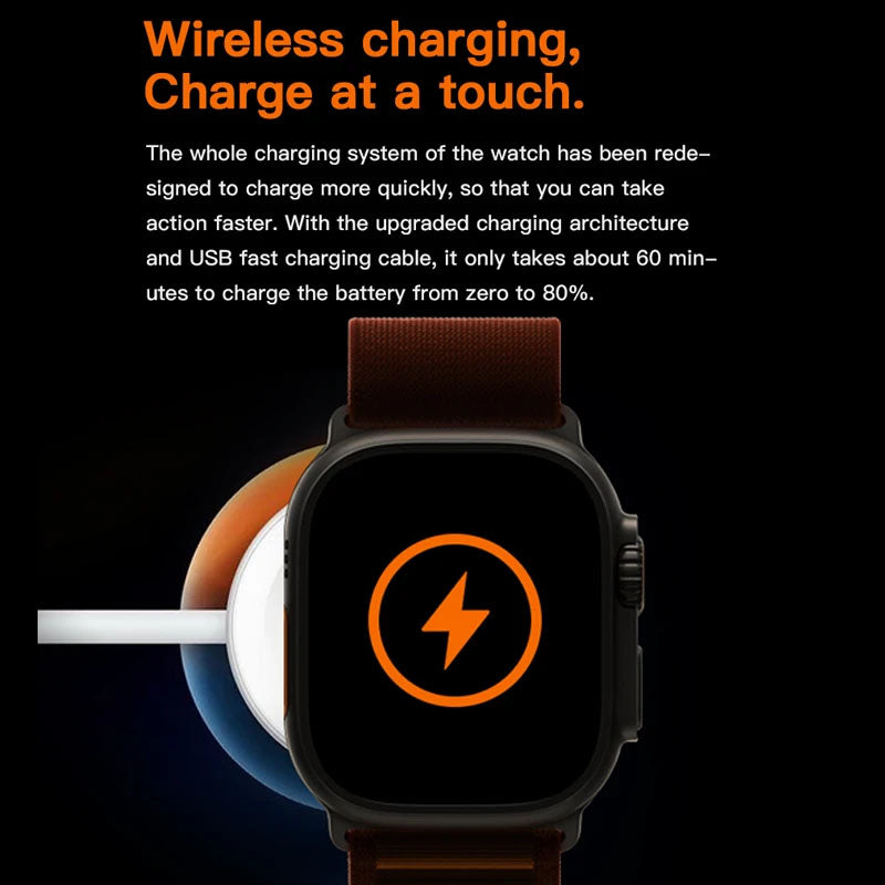 T800 Ultra Smart Watch Series 8 Full Touch Screen Bluetooth Call Waterproof