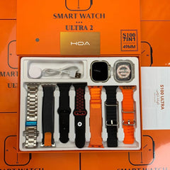 ULTRA 2 SMARTWATCH SERIES 8 ( 7 Straps+ Slicone Case )